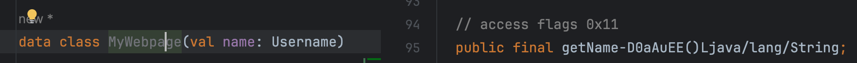Side-by-side of code and bytecode in IntelliJ